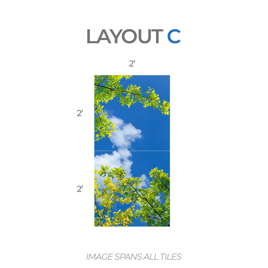 5151 Sky & Trees Ceiling Tile