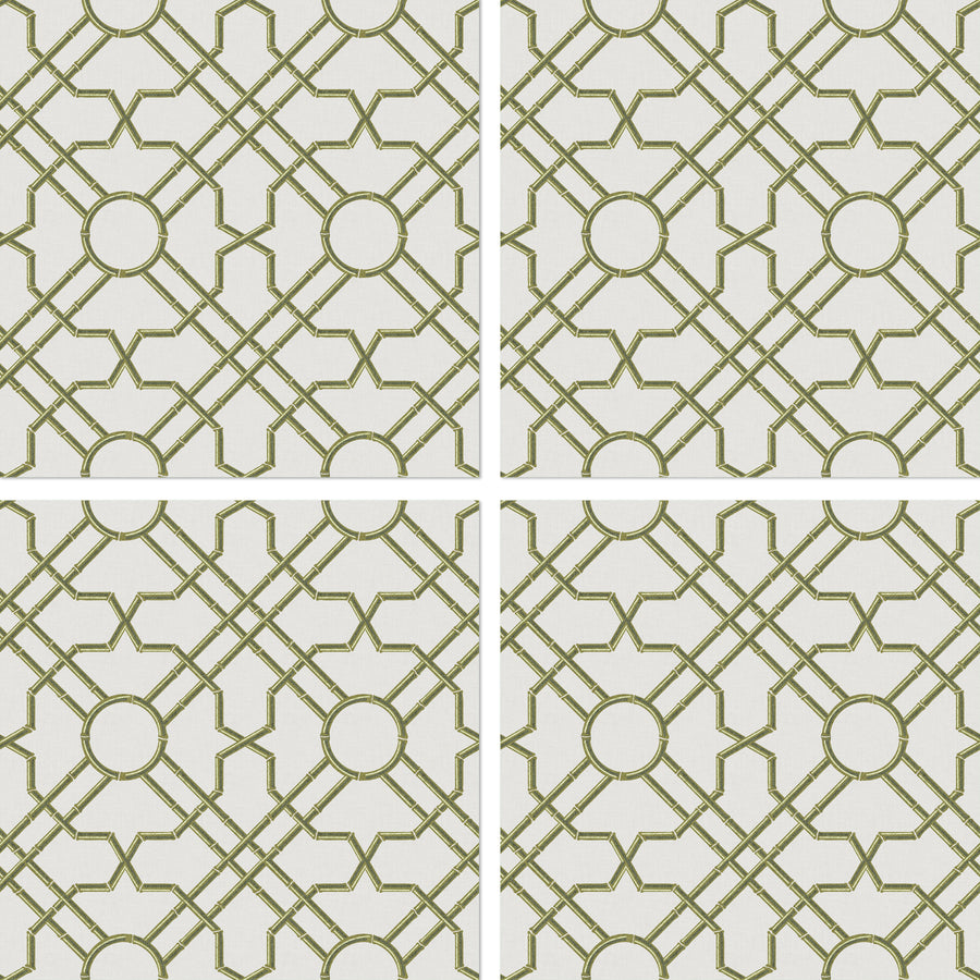 Bamboo Garden Trellis Pattern P1225 Ceiling Tile
