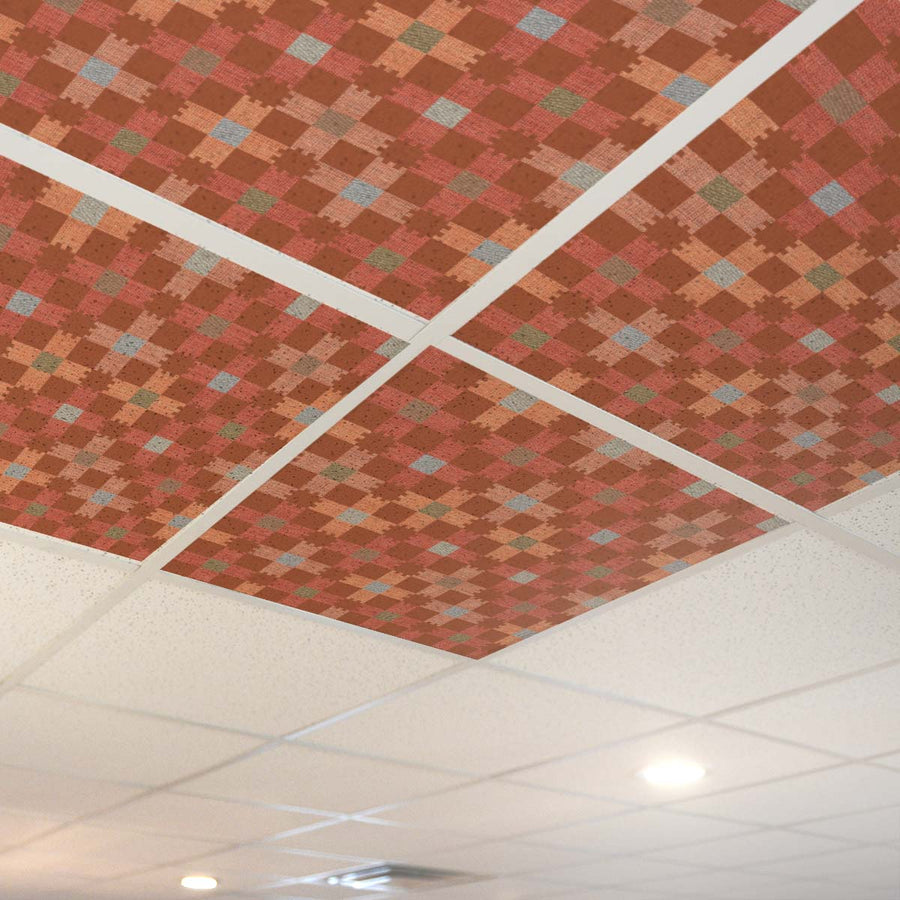 Plaid Check Pattern P1011 Ceiling Tile