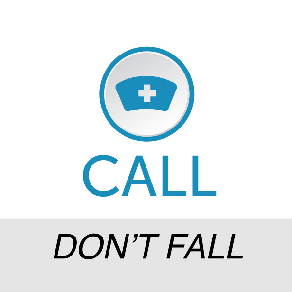 Call Don't Fall Sticker 1713 Hospital Fall Prevention Ceiling Tile – ceilingscenes