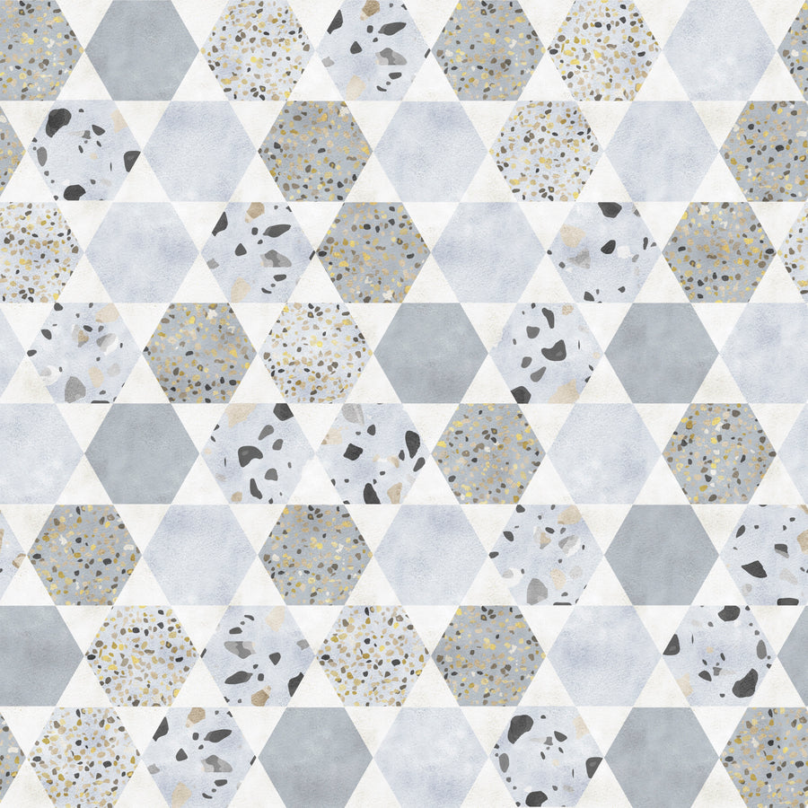 Honeycomb Terrazzo Pattern P1709 Ceiling Tile
