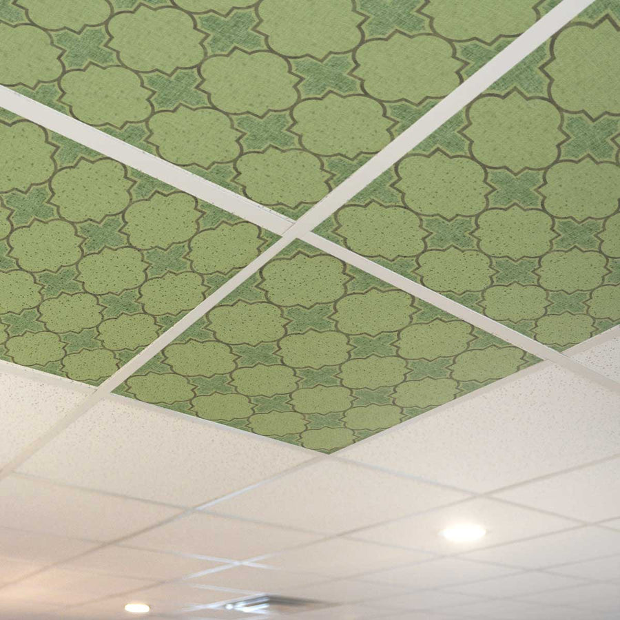 Azulejo de techo P20 con patrón de cuatrifolio doble