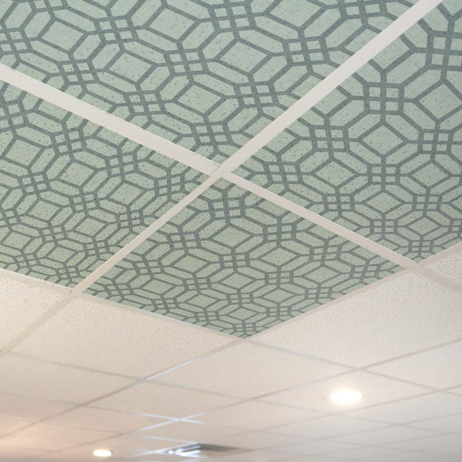 Lattice Square Pattern P599 Ceiling Tile