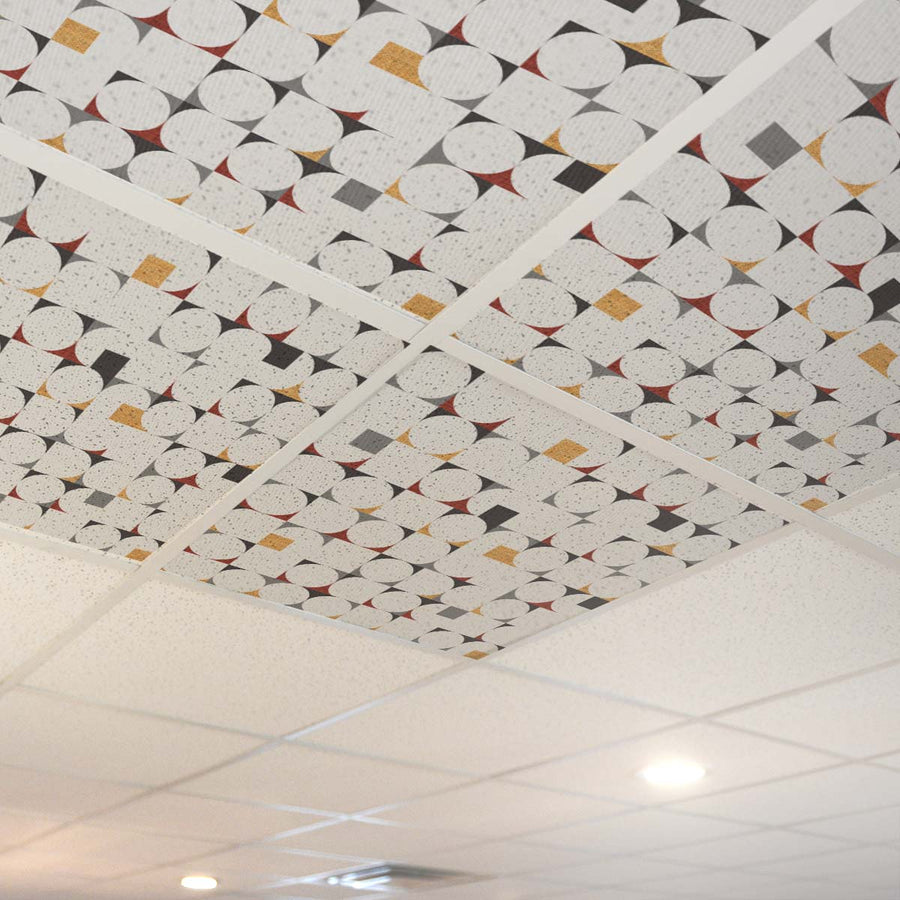 Cooper Mid Century Modern Pattern P762 Ceiling Tile – ceilingscenes